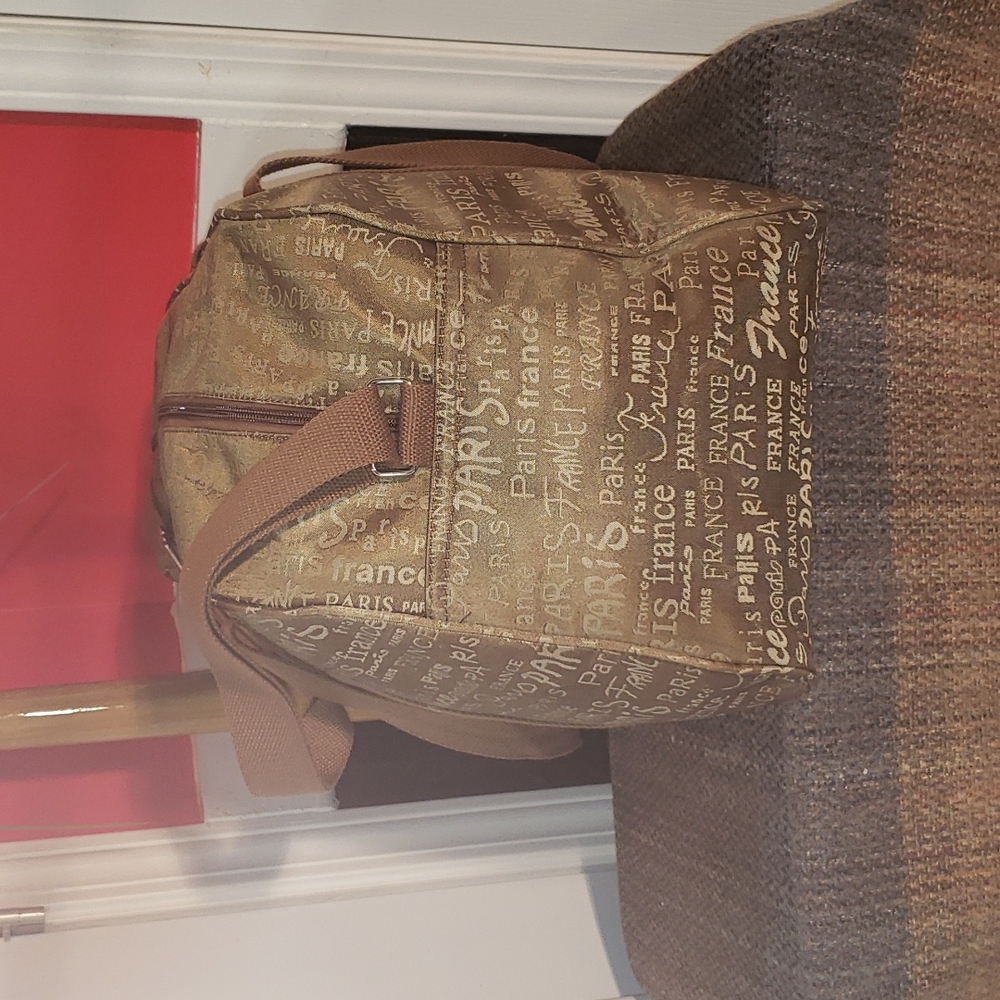 ππ€π VINTAGE FRANCE PARIS TAPESTRY CARRY-ON WEEKENDER TRAVEL LUGGAGE TOUR BAG - Picture 4 of 14